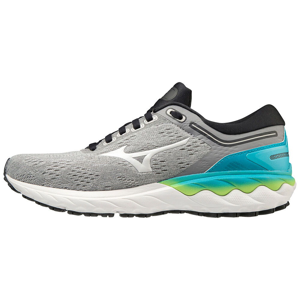 Damske Bezecke Topanky Mizuno Wave Skyrise Siva/Biele Vypredaj HPLS20194